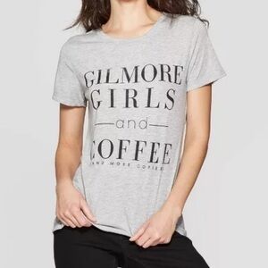 NWOT Gray Gilmore Girls Coffee T Shirt Tee Top New